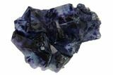 Purple-Blue Cubic Fluorite Crystal Cluster - Inner Mongolia #146944-1
